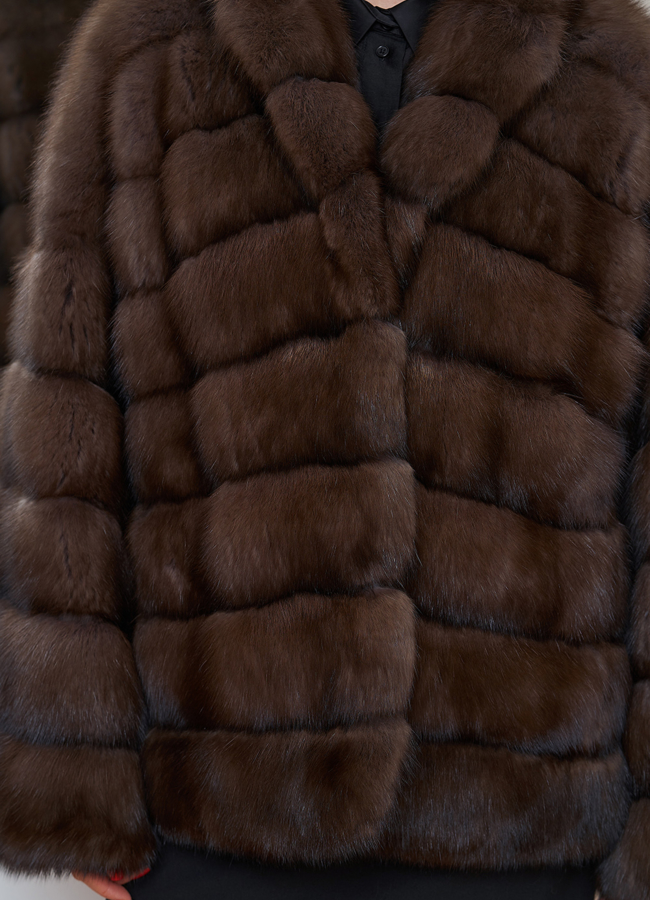 Куртка из баргузинского соболя модель № 29880 универмаг малина