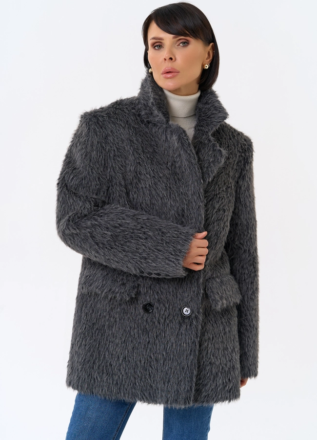 Женское утепленное пальто с английским воротником модель № 31880 универмаг малина