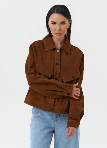 Женская куртка из натуральной замши