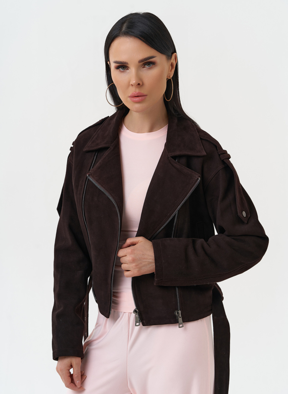 Женская куртка из натуральной замши